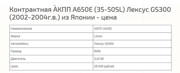 Ремонт АКПП Lexus
