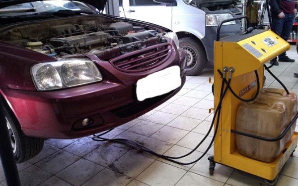 Замена масла в АКПП Hyundai Accent
